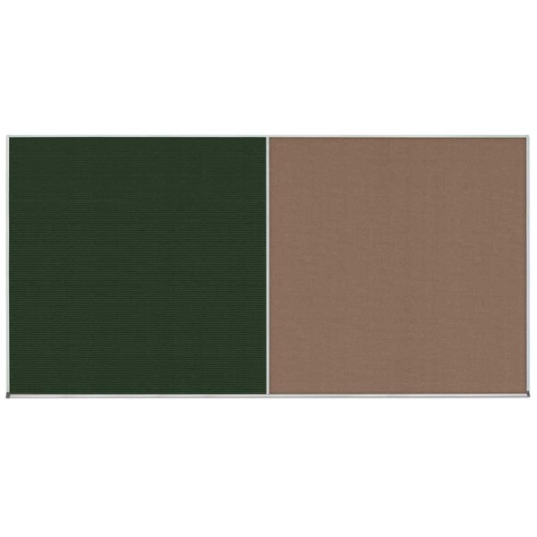 Enclosed Corkboard, 1 Door, 24"x36", 4" Fra